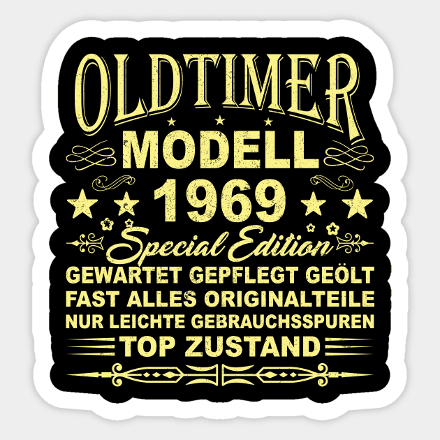 OLDTIMER MODELL BAUJAHR 1969 Sticker by SinBle